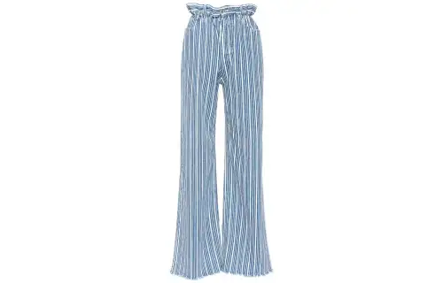 MIU MIU Jeans Women's Blue Moderate Wide Leg Pants