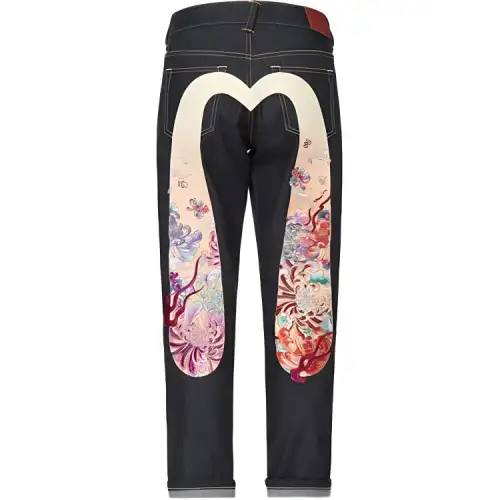 EVISU Jeans Women's Black Moderate Tapered Pants