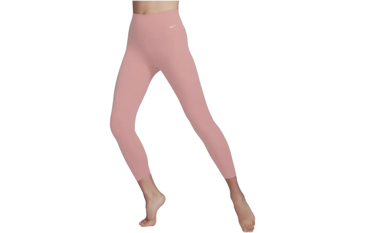 Nike Leggings Women's Gray Pink Moderate Cuffed Pants