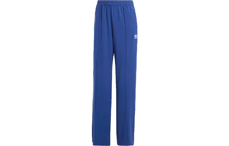 Adidas Originals Premium Crepe Track Suit Pants Knitted Sweatpants Women's Dark Blue