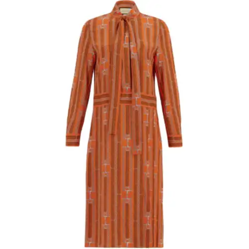 Gucci graphic-print midi dress