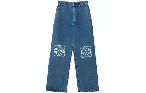 LOEWE Anagram Baggy Jeans 'Jeans Blue'