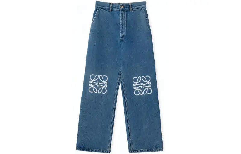 LOEWE Anagram Baggy Jeans 'Jeans Blue'