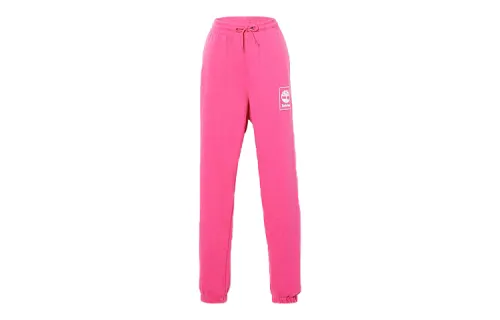 Timberland Knitted Sweatpants Women's Rose Red Moderate Cuffed Pants