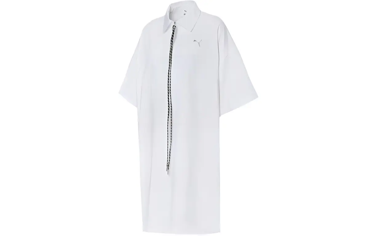 PUMA Short Sleeved Dress Women's White