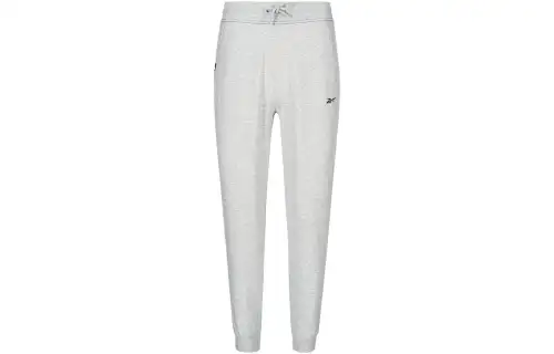 Reebok Knitted Sweatpants Women's Light Gray Moderate Cuffed Pants