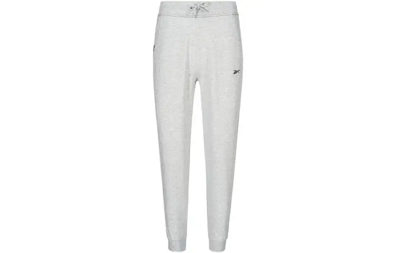 Reebok Knitted Sweatpants Women's Light Gray Moderate Cuffed Pants