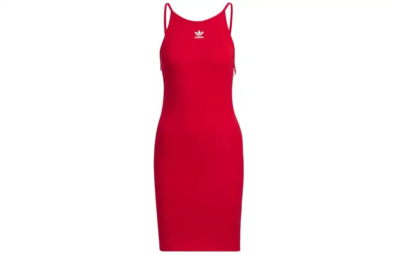 Adidas Originals SS23 Sleeveless Dress Women's Red