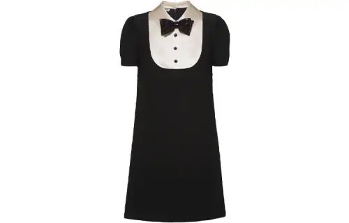 MIU MIU Short Sleeved Dress Women's Black
