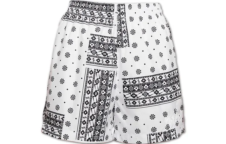 Nike Casual Shorts Women's White Moderate Straight Fit Pants