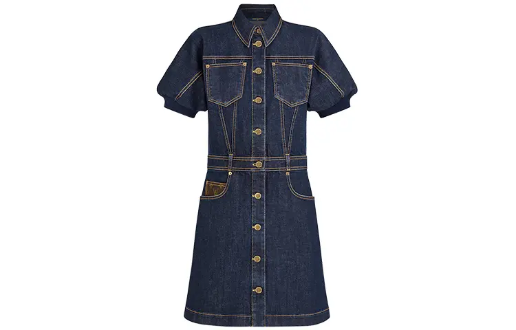 LOUIS VUITTON Dress Women's Blue