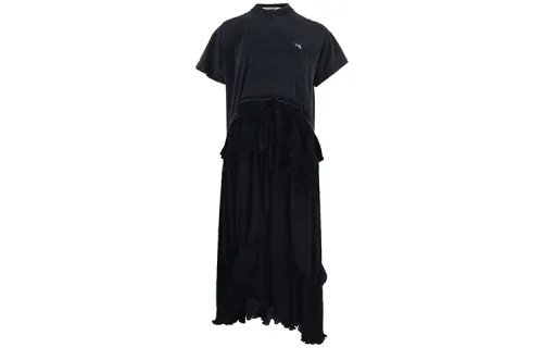 Balenciaga Short Sleeved Dress Women's Black