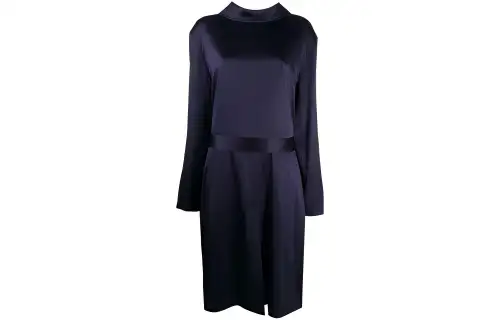 Balenciaga SS21 Long Sleeved Dress Women's Blue