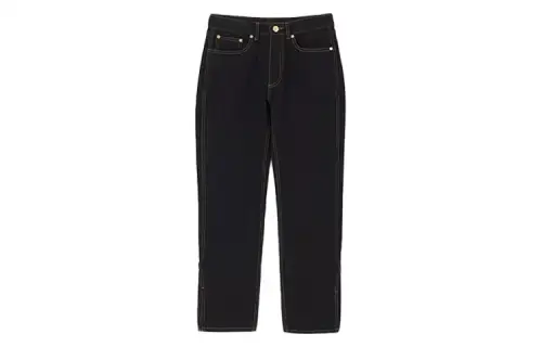 Burberry Jeans Women's Black Moderate Straight Fit Pants
