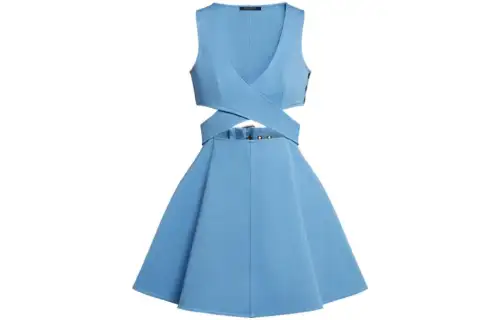 LOUIS VUITTON SS23 Sleeveless Dress Women's Blue