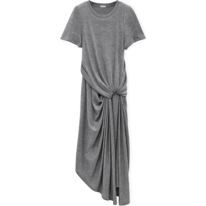 Loewe draped midi dress