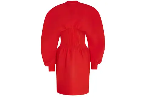 Bottega Veneta Long Sleeved Dress Women's Red