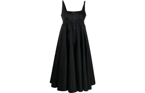 PRADA SS22 Sleeveless Dress Women's Black