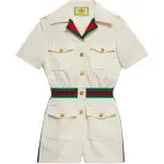 GUCCI X Adidas Short Jumpsuit White