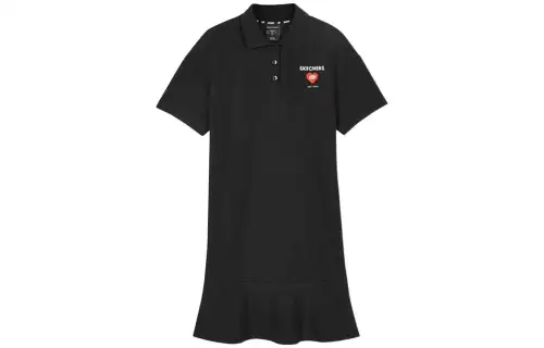 Skechers Short Sleeved Dresses Women's Crew Neck Thin Short