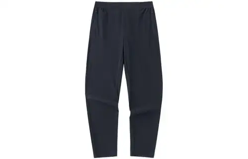 ANTA Knitted Sweatpants Women's Night Sea Black Moderate Slim Fit Pants