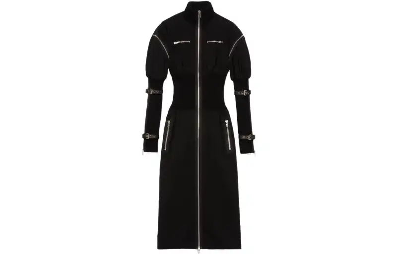 GUCCI FW22 Long Sleeved Dress Women's Black