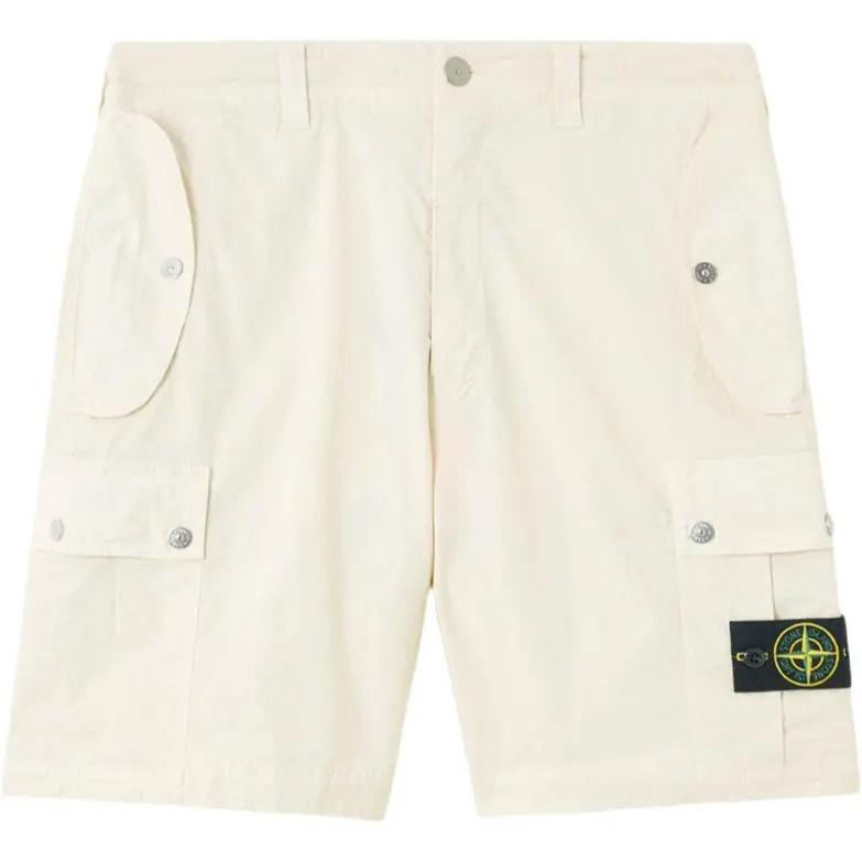 STONE ISLAND Casual Shorts Men's Ecru