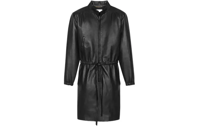 SAINT LAURENT SS22 Long Sleeved Dress Women's Black