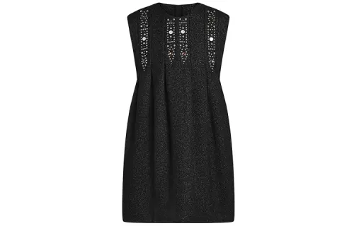 Lv Stud Detail Glitter Dress
