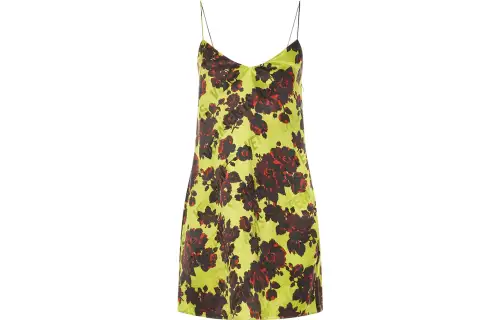 Vetements Sleeveless Dresses Women's Yellow V Neck