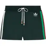 GUCCI X Adidas Jersey Shorts Dark Green