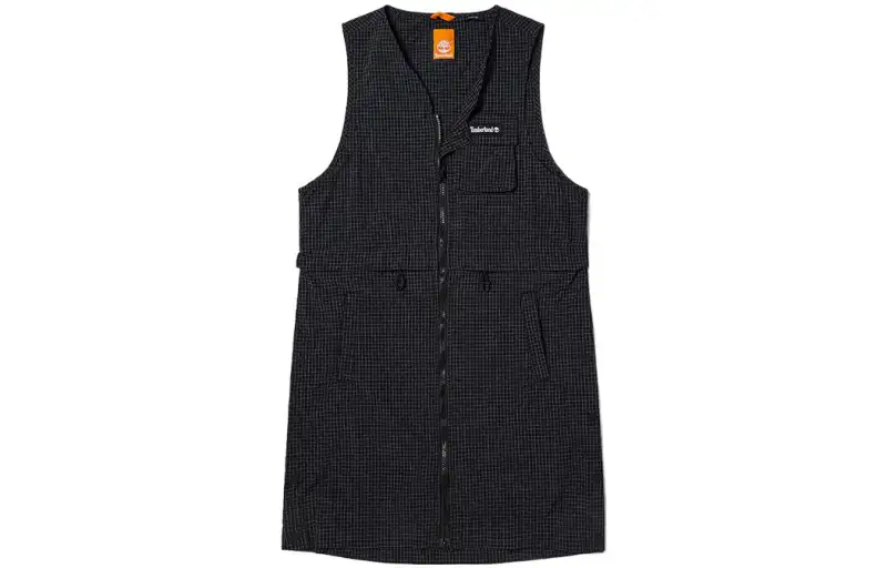 Timberland Sleeveless Dresses Women's Black/White V Neck