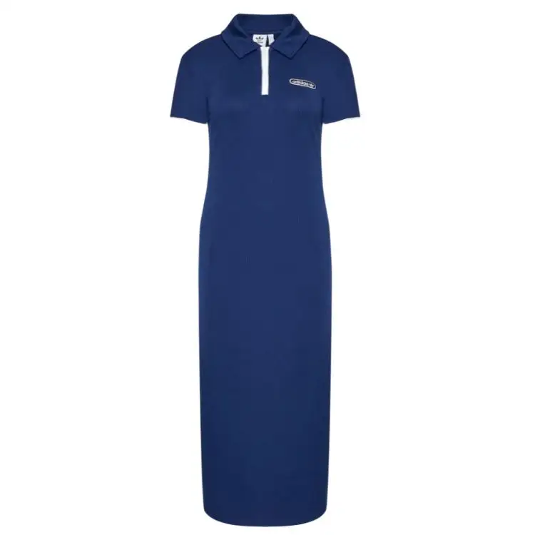 Adidas Originals Short Sleeved Dress Women's Marine Blue