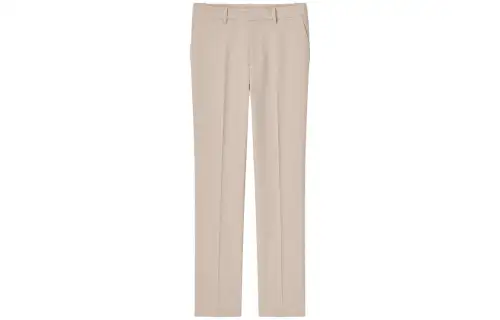 UNIQLO Suit Pants Women's Dark Beige Moderate Straight Fit Pants