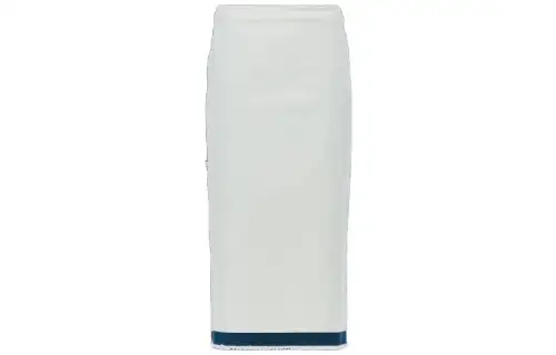 PRADA SS23 Denim Long Skirt Women's White