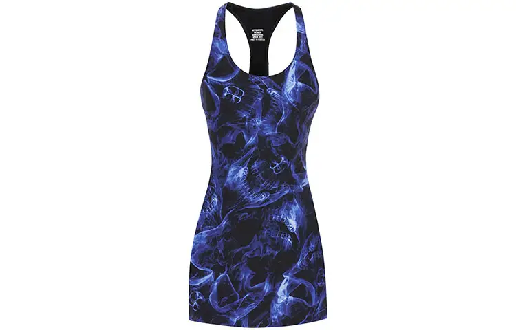 Vetements Sleeveless Dresses Women's Blue Crew Neck