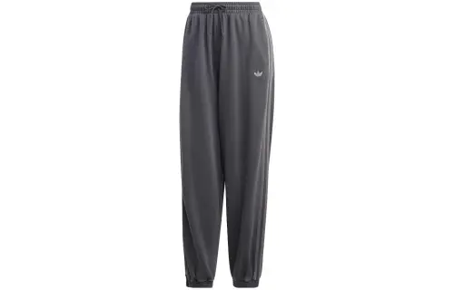 Adidas Originals Knitted Sweatpants Women's Charcoal Black Moderate Cuffed Pants
