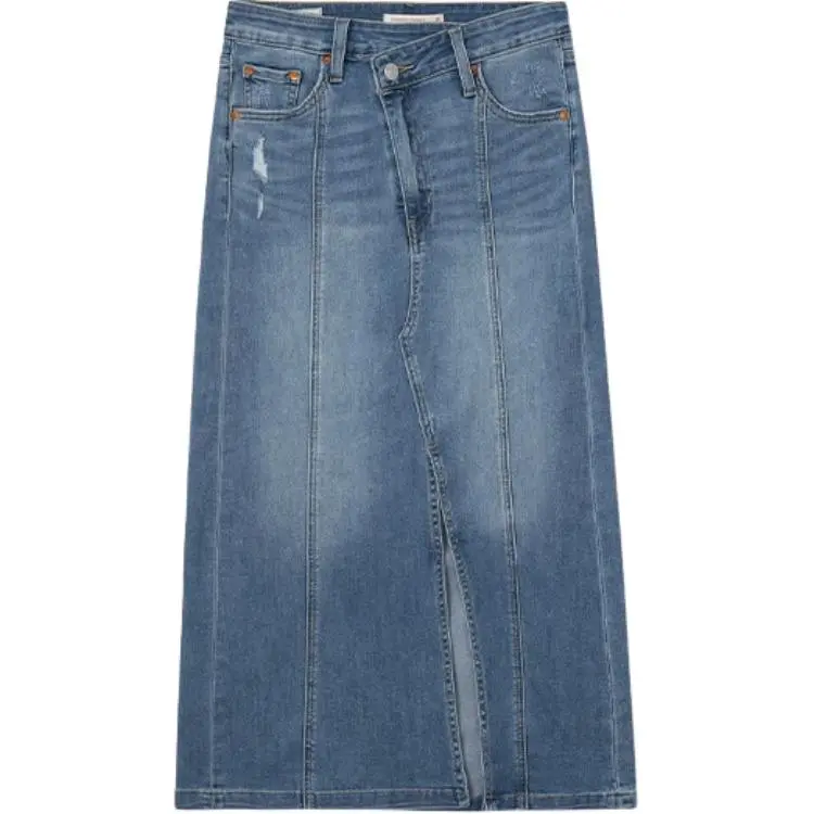 Levi's Denim Long Skirt Women's Blue