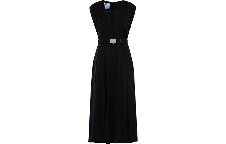 PRADA SS21 Sleeveless Dress Women's Black