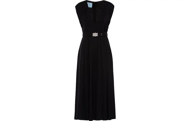 PRADA SS21 Sleeveless Dress Women's Black