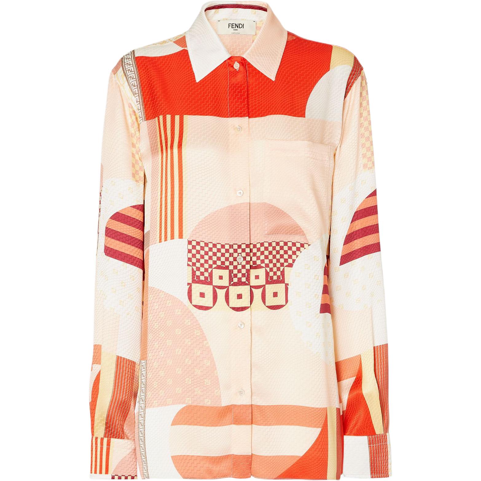Женская рубашка Fendi (мультиколор)
