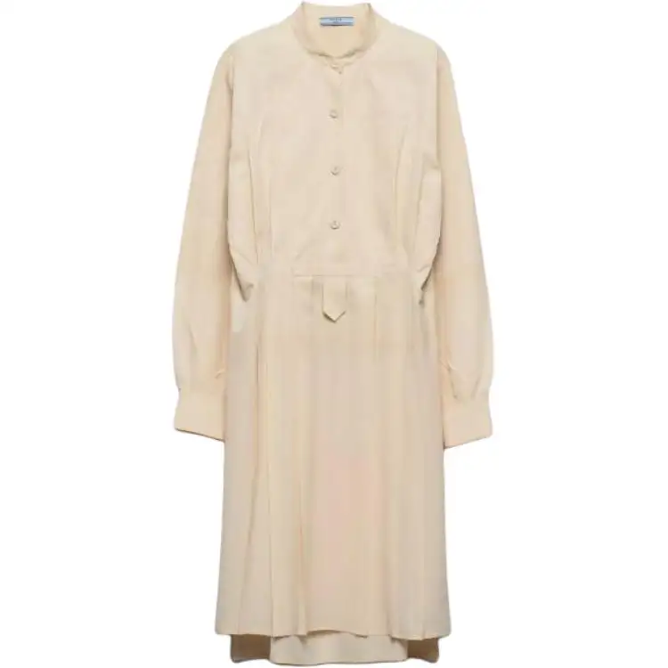 PRADA Gradient-effect Silk Midi Dress