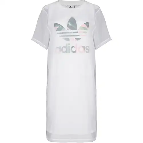 Adidas Originals TEE DRESS Short Sleeved Dress Women's White