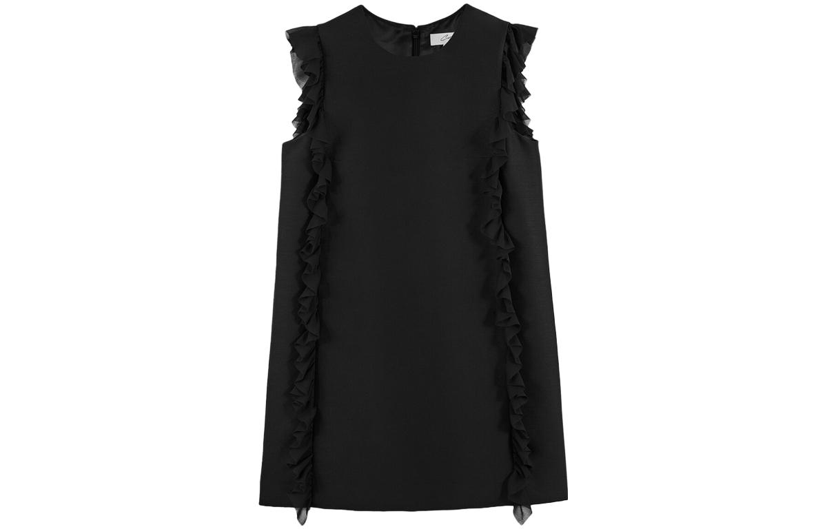 COS ATELIER Sleeveless Dresses Women's Black Crew Neck Moderate Mid Length