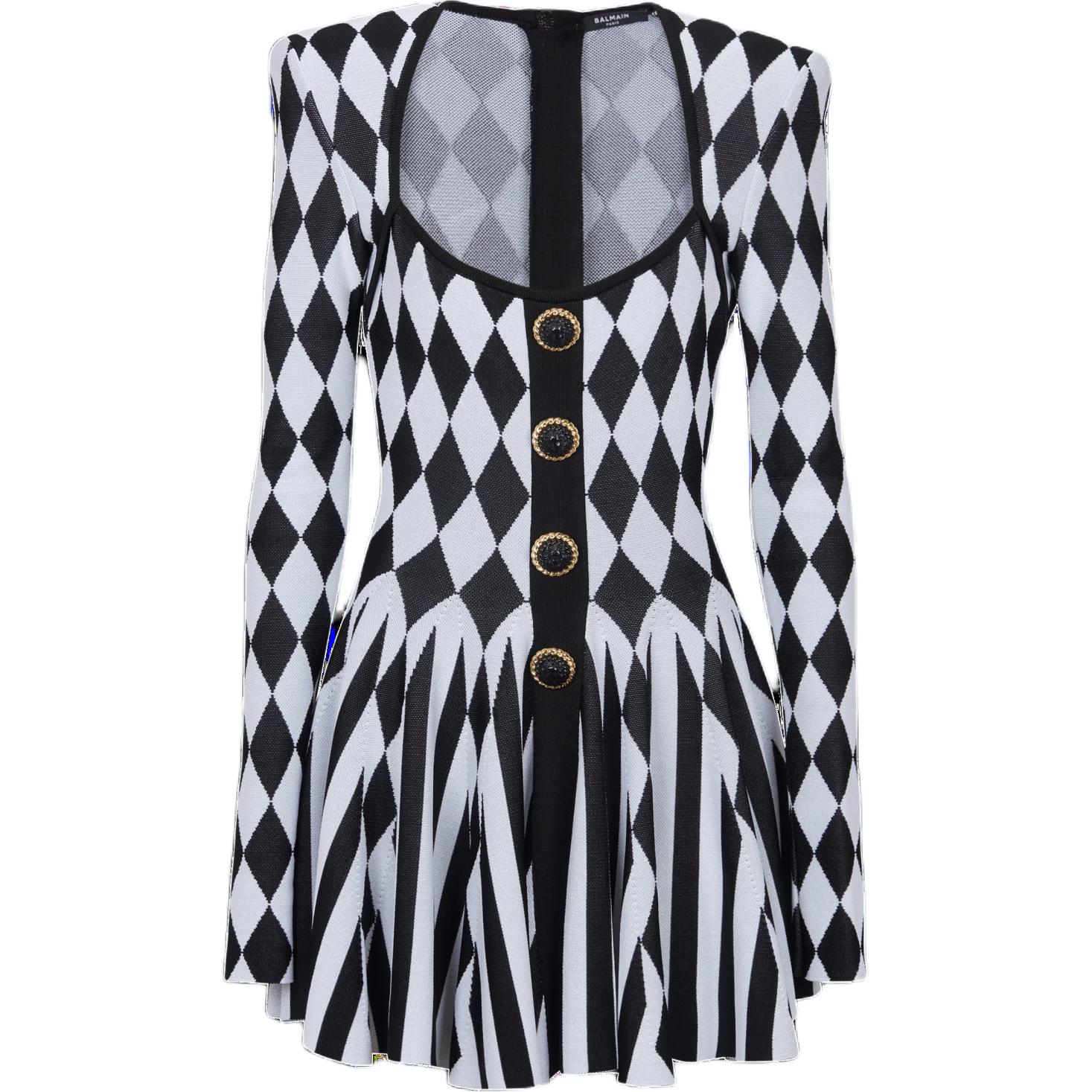 Женское платье BALMAIN (черное)