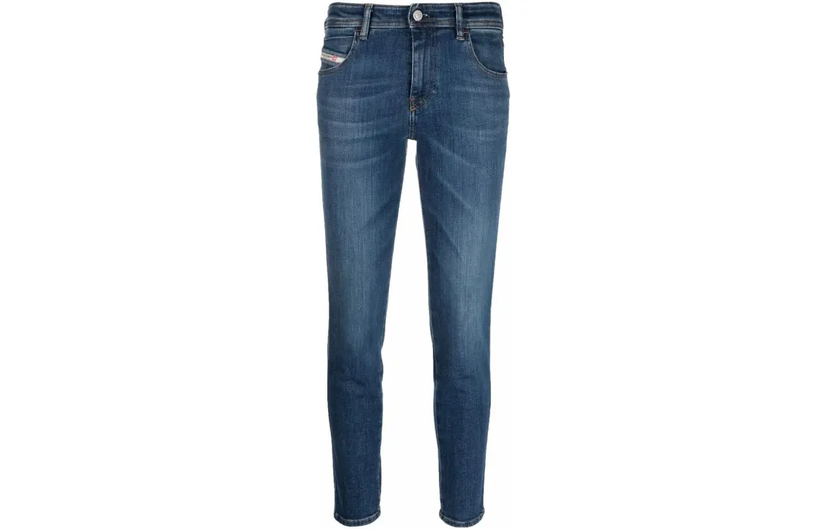 DIESEL Logo Patch Skinny Jeans