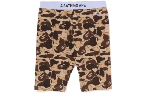 Bape Women'ss Cookie Camo 2 Biker Shorts Brown