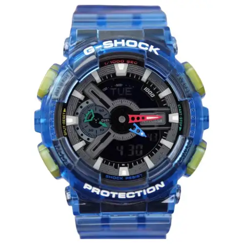 CASIO G SHOCK Quartz Movement Resin Strap Watch Unisex Black Dial