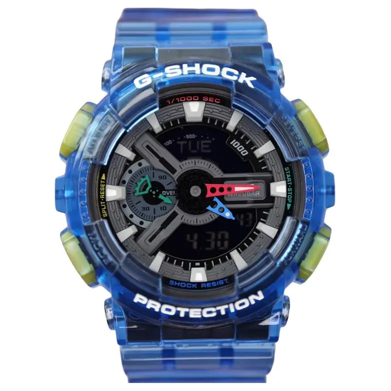 CASIO G SHOCK Quartz Movement Resin Strap Watch Unisex Black Dial