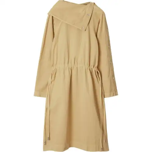 Burberry SS24 Long Sleeved Dress Women's Sandy Beige
